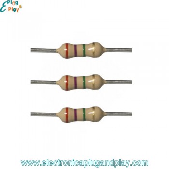 Resistencia 2.7 Mohm 1/4 Watt